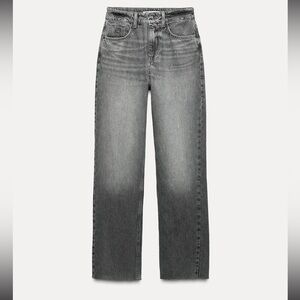 Zara Z1975 Denim Straight Cut High Waist Jeans